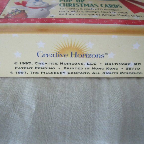 Pop-Up-Christmas Recipe Greetings Cards - Pillsbury Dough Boy - Pop N Fresh. 12 - Picture 6 of 6